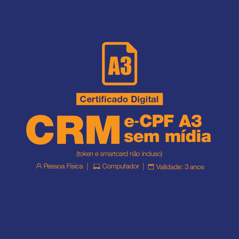 Certificado Digital para Médico - Certificado Digital CRM CFM