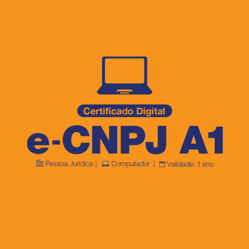 Certificado Digital e-CNPJ A1 Arquivo - Pessoa jurídica